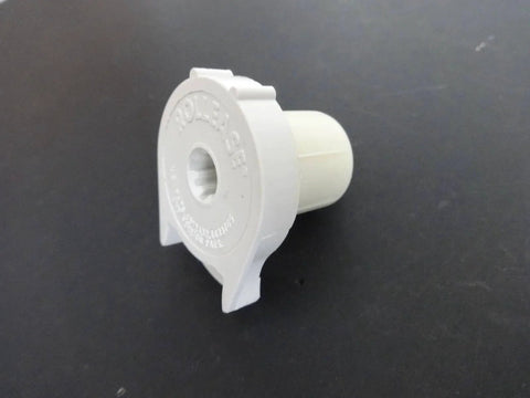Side view of R3 Roller Shade Clutch for 1 1/8" Tube - Natural, for Roller Shades on dark background.