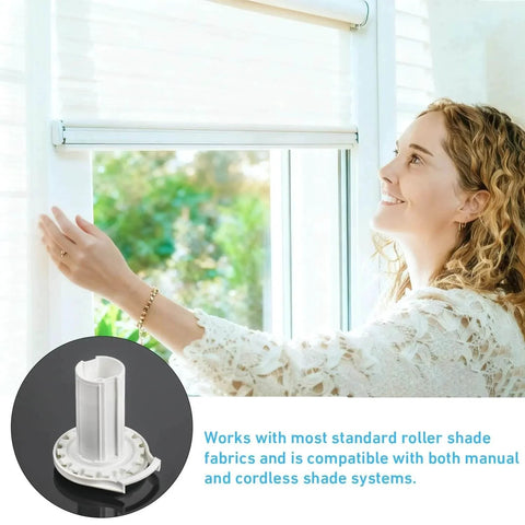 Roller Shade Clutch - Compatible with 1.5” (38mm) Shade Tubes, close-up view and installation of shade system