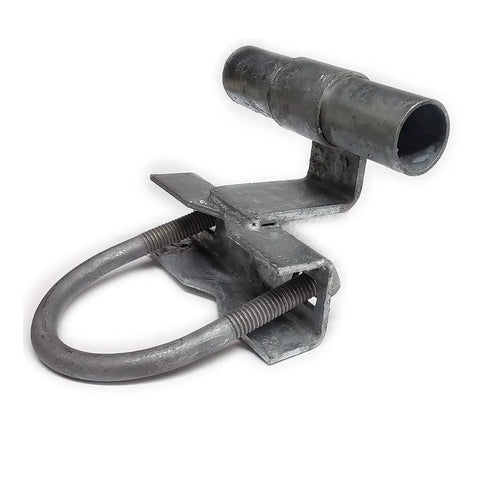 Rolling Sliding Gate Track Bracket for 1-5/8 Inch Track Pipe and Post, Fits Chain Link Fence Posts from 1-5/8 to 2-7/8 Inches