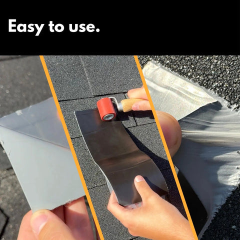 Sealant Tape With MicroSealant For Instant Roof Repairs And Leaksproof Weatherproof Roofing Tape application on shingles