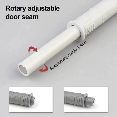 Soft close cabinet damper that quietly cushions doors and drawers, reduces slams, protects surfaces, and extends furniture life with durable ABS plastic for kitchen, wardrobe, and cabinet doors, rotary adjustable