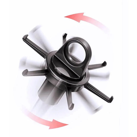 Close-up of Kitchen ware Storage Rack 360 degree rotating base with hooks, stainless steel and PP material.