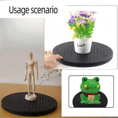 11.8 Inch Heavy Duty 360 Degree Rotating Swivel Stand With Steel Ball Bearings for flowerpot and decorative items