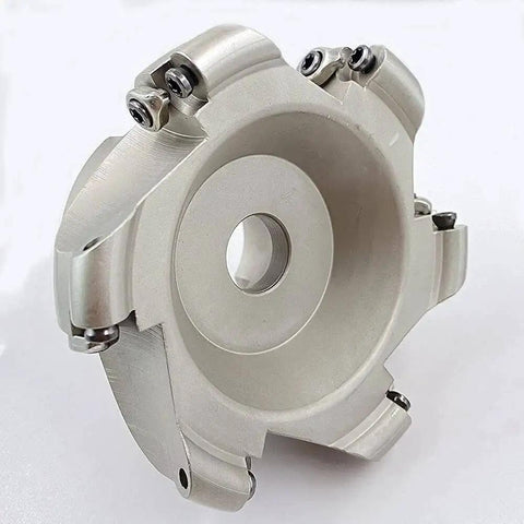 Round Face Mill Interchangeable Milling Holder For Roughing And Finishing Steel 3.93 Inch R6 Size Supports RPMT1204 Inserts 