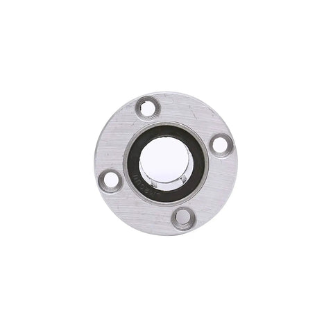 Front view of Round Flange Linear Motion Ball Bearing LMF20UU Bore 20mm Outer Diameter 32mm Total Length 42mm Heavy Duty Pro Grade