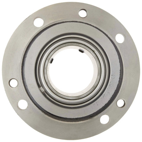 Front view of Round Flange Block With Relubricatable Non Expansion Cast Iron Housing And Four Bolt Holes For Heavy Duty Bearings Rexnord ZBR2308