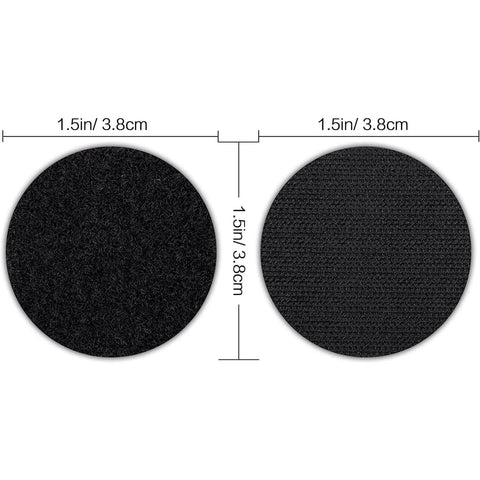 Industrial Strength Hook And Loop Fasteners 12 Pack Double Sided Sticky Tapes Anti Slip Rug Gripper Tapes For Home And Office Use Round Adhesive Wall Mounting Tape One And A Half Inch Heavy Duty Carpet Stickers That Grip Tight
