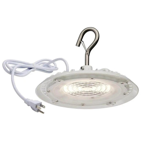Hi Pro 8 Inch Round LED Shop Light UFO Utility Light For Garages And Shops With Bright White 60 Watt Equivalent Illumination