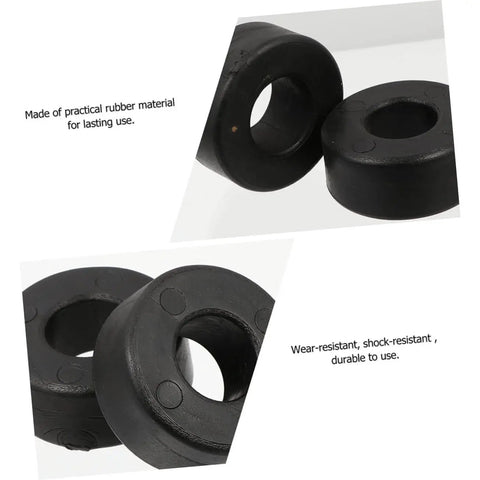 Round Rubber Bumpers 4 Pack Anti Shock Gaskets For Exercise Machines Gym Equipment Pads Easy Install Feet Cushions Durable