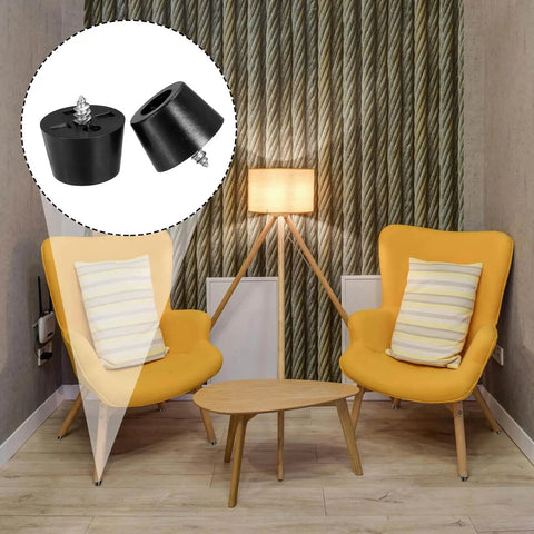 Living room with chairs using Cutting Board Feet 16 Pack Round Rubber Feet Bumpers Non Slip Pads With Stainless Steel Screws.