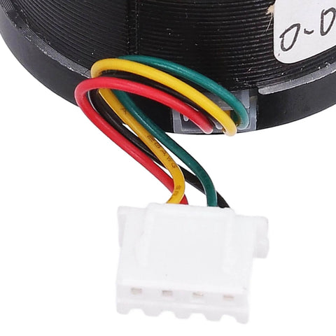Close-up of wiring and connectors for 2 Phase 1.8 Step Angle Round Stepper Motor DC2.4V 1A 36mm for 3D Printer Extruder Widely Used in X1 or P1 Series