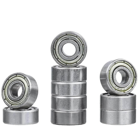 10 Piece Router Bit Bearing Set Top Bearings For Flush Trim Router Bits With Inner Diameter Three Sixteenth Inch And Outer Diameter One Half Inch Includes Bearings Set Screws And Hex Key For Replacement Repair And Precise Grooving