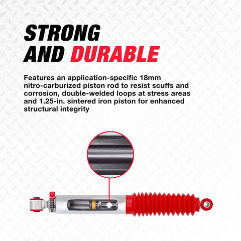 RS9000XL Adjustable Suspension Shock Absorber For Ford F150 2004 Through 2019 And Lincoln Mark LT with visible piston rod