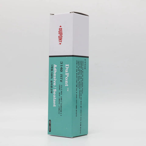 Side view of Translucent RTV Coating Adhesive Sealant For Electronics And Battery Boards, 100ml tube, moisture cure