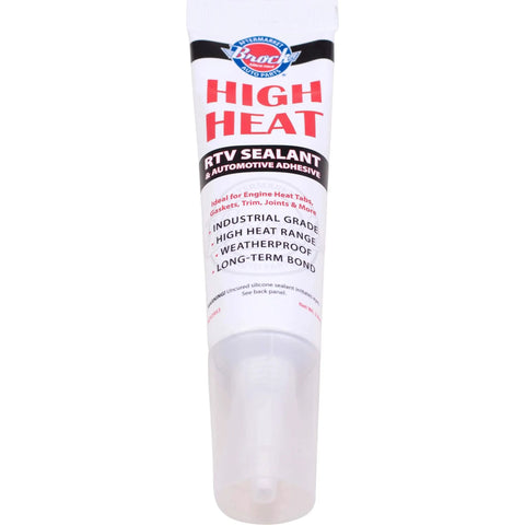 High Heat RTV Sealant And Automotive Adhesive For Heat Tabs, Gaskets, And More, Industrial Grade Silicone, 2.8 Oz Tube