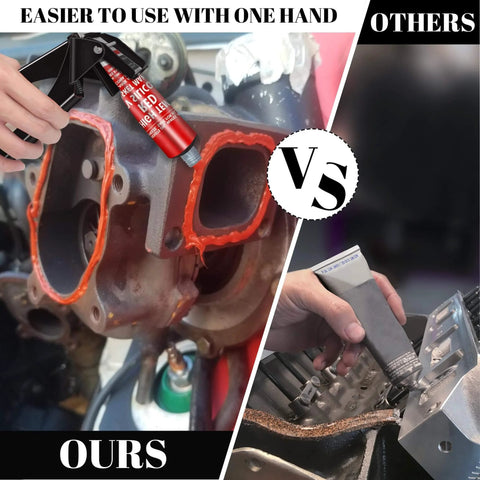 Comparison of Tube Extrusion Tool Efficient RTV And Silicone Dispenser application on engine vs traditional method.