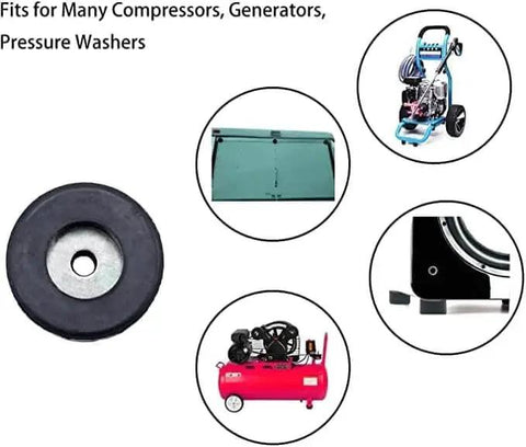 Heavy Duty Rubber Anti Vibration Foot Pad Isolators For Pressure Washers, Compressors, Generators And Other Machinery