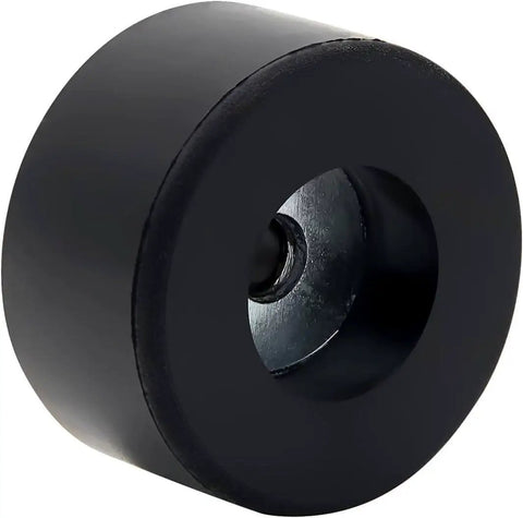 Close-up of a heavy-duty rubber foot pad from 4 Pack Anti Vibration Foot Pads 192310GS Heavy Duty Rubber Isolator Bumpers for Compressors.