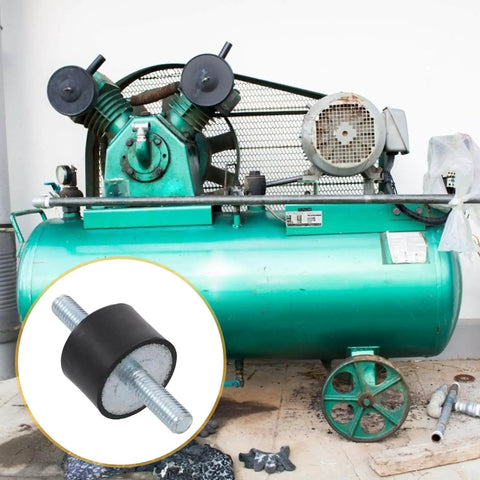 VV Type Rubber Anti Vibration Isolator Mounts Four Piece Cylindrical Shock Absorbers for air compressor machinery