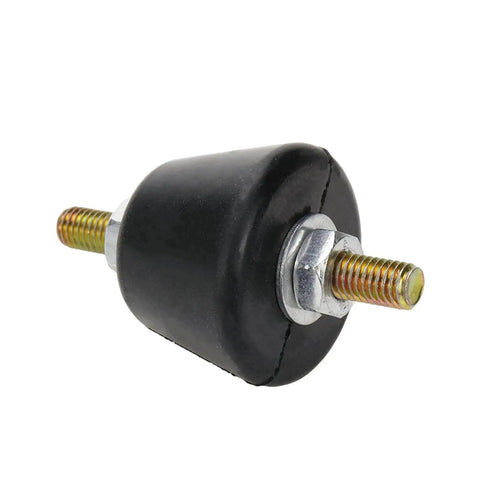 Four durable rubber anti vibration mounts with nuts for mini splits, engines, generators, pumps and compressors, crafted from high-hardness rubber and zinc-coated steel