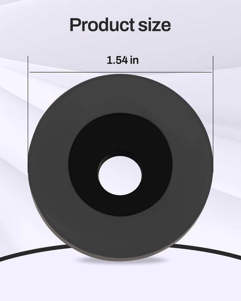 Front view of Mercedes Benz Rubber Bearing Mount Kit Two Pack For A Class B Class C Class E Class G Class S Class V Class CLA CLK GLA ML SLK Sprinter Valente Viano Vito Vehicles Replace 6040940085 6119970481 Durable Rubber Vibration Dampening And Easy Install, showing round durable rubber mount with 1.54 inch diameter