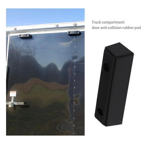 Beefy Rubber Bump Stop Buffer For Heavy Doors And Vehicles Anti Collision Block For Trucks Trailers Motorhomes Steel Doors 210x50x50mm Black