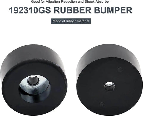 4 Pack Anti Vibration Foot Pads 192310GS Heavy Duty Rubber Isolator Bumpers shown up close for compressors and generators.