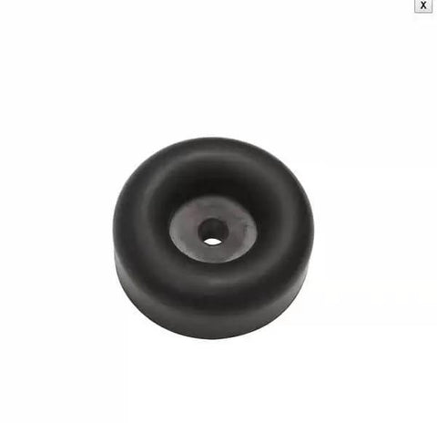 4 Pack Rubber Isolation Feet Pads With Heavy Duty Rugged Round Bump Stops For Vibration Damping Two And A Half Inch Outer Diameter And One Inch Thick Rubber Bumpers For Truck Cargo Hatch Floor Protection And Noise Reduction
