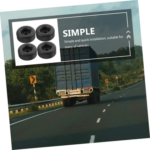 Heavy Duty Round Rubber Bumpers Anti Vibration Foot Pads For Trucks DIY Projects Furniture And Machines Black Noise Reducing Ground Protection And Shock Absorption For Heavy Equipment And Floor Safety product image