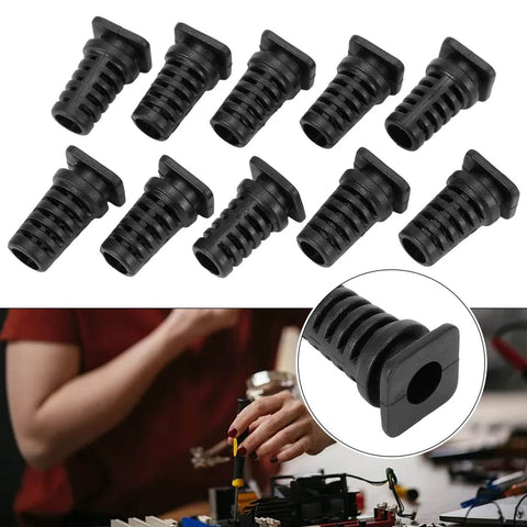 No Fuss 10 Pack Rubber Cable Gland Connectors With Strain Relief Sleeves For Power Tools And Drills, Protective Cord Covers