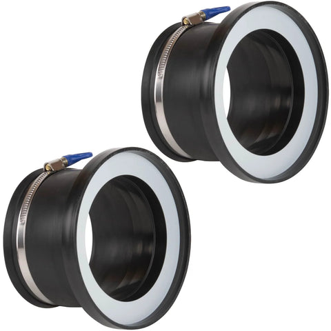 O'SKOOL magnetic dust collection port, 4-inch steel with built-in rubber cuff, pair.