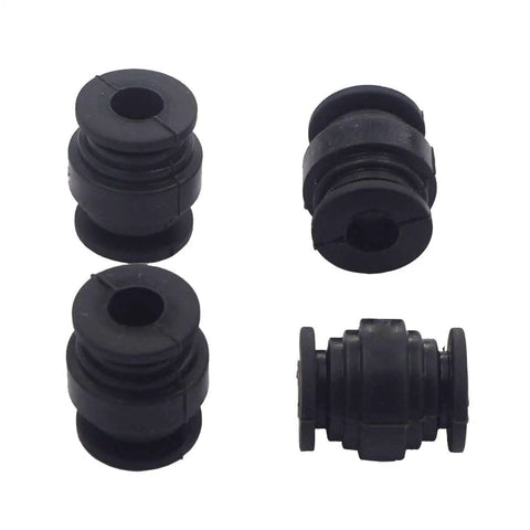 Heavy-duty anti vibration rubber balls shown, 20x17x7mm, set of 4, designed to reduce camera shake on RC quadcopter FPV gimbal mounts.