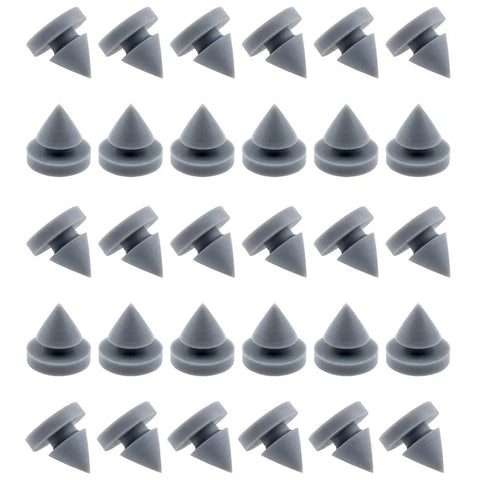 High Quality Rubber Door Bumpers For Metal And Wood Doors One Half Inch Diameter Silent Door Muffler With Strong Elasticity And Effective Noise Reduction Set Of 30 displayed in rows
