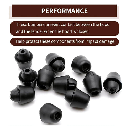 10 Pack Car Door Shock Absorber Cushions, Rubber Door Damper Pads For Quiet Close, No More Slam, Universal Fit For Cars