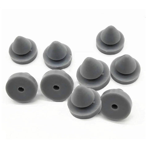 Heavy Duty Rubber Door Silencer Kit For Metal Frames, Anti Collision Door Bumper, Quiet Close Dampener, 100 Pack, gray rubber pieces
