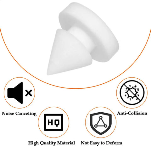 30 Piece Rubber Door Silencers For Metal And Wood Doors Hinge Mount Anti Collision Cushions One Half Inch White Keeps Doors Quiet And Smooth