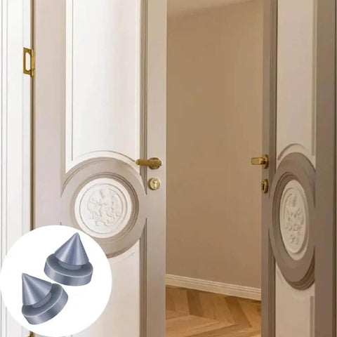 100 Piece Rubber Door Silencers For Metal Doors And Frames One Half Inch Diameter Bumpers Quiet Door Stop Cushions installed