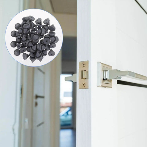 Heavy Duty Rubber Door Silencers For Metal Frames 1/2 Inch Diameter Anti Collision Bumpers Hinge Outlet Door Protectors