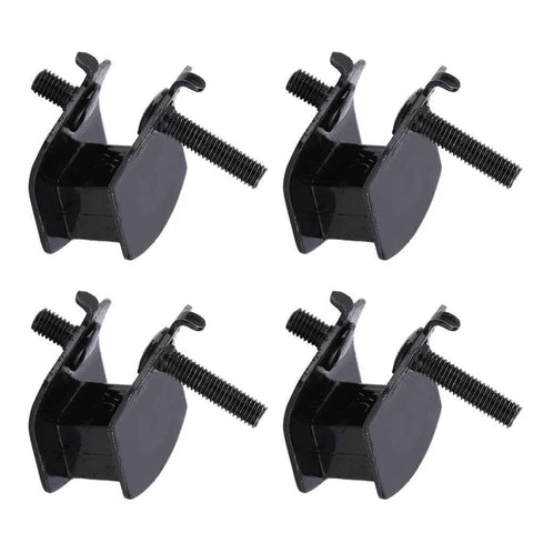 4 Piece Rubber Motor Mounts For Engine Anti Vibration Damping Mounts with metal core, black color, side view