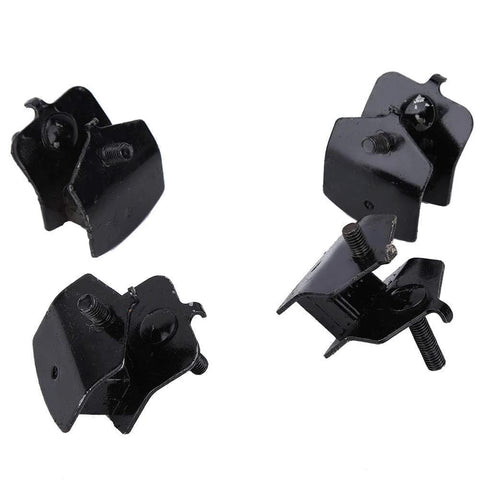 4 Piece Rubber Motor Mounts For Engine Anti Vibration Damping Mounts with metal core, black rubber design for noise reduction