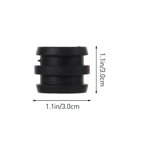 Close-up of a hard rubber bumper from Hard Rubber Foosball Bumpers Set 15 Pack Pro Grade Replacement Bushings for 5/8 inch rods.