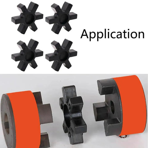Flexible Rubber Inserts For L075 And L090 Couplings Pack Of 4 Black Fits Lovejoy Martin And L Jaw Couplings