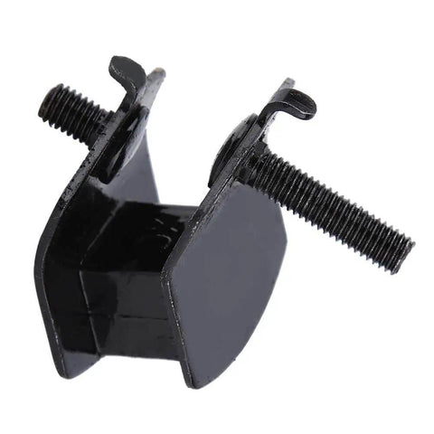 Generator Mounts And Rubber Motor Brackets For Extended Run Generators 4Pcs Anti Vibration Mounts Fit For Power Tools And Engines Durable Metal Construction For Quiet Stable Performance, close-up view of black metal and rubber mount with bolts