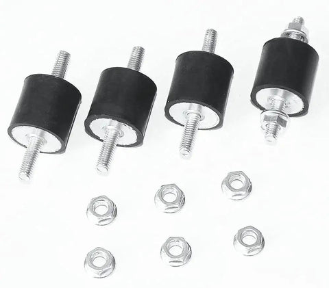 4 Pieces 20 X 15mm Rubber Mounts Vibration Isolator Mounts Shock Absorber With M6 X 19mm Studs Including 8 Nuts Heavy Duty