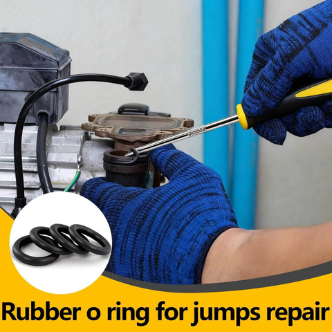 Person using 1040 Piece O Ring Assortment Kit With 21 Sizes For Automotive Repairs, Plumbing And Kitchen Applications on motor.