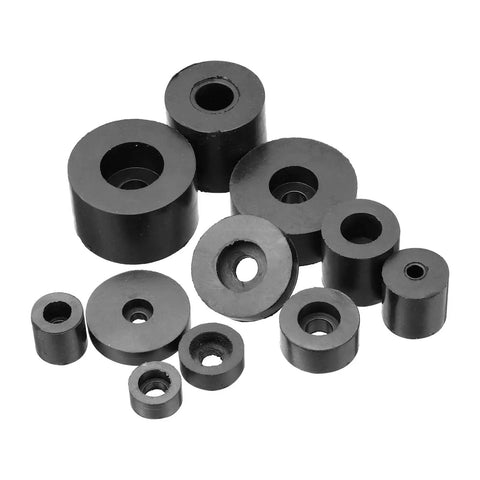 Must Have 8 Piece Rubber Spacer Set With Anti Vibration Foot Pads 0.6 In Outer Diameter And 0.2 In Inner Diameter Bumpers Neoprene