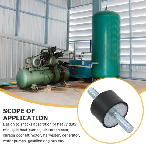 VV Type Rubber Anti Vibration Isolator Mounts Four Piece Cylindrical Shock Absorbers And Vibration Dampers with machinery