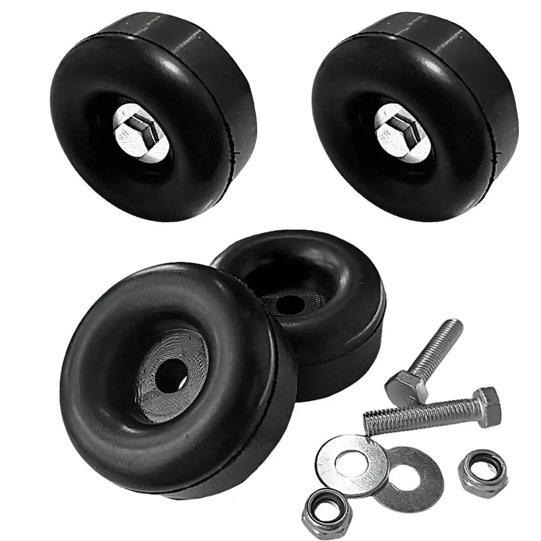Durable rubber anti-vibration feet absorb shocks from ...