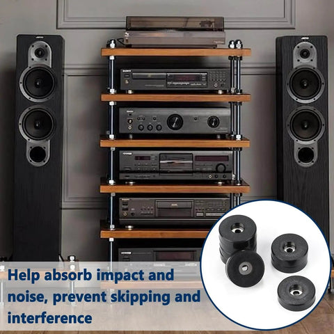Eight Pcs Vibration Isolation Washer and Rubber Isolation Pads Set With 1.5 Inch Outer Diameter in audio equipment setup