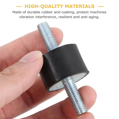 VV Type Rubber Cylindrical Vibration Isolators Mounts With Studs Anti Vibration Shock Absorber for Air Compressors held in hand